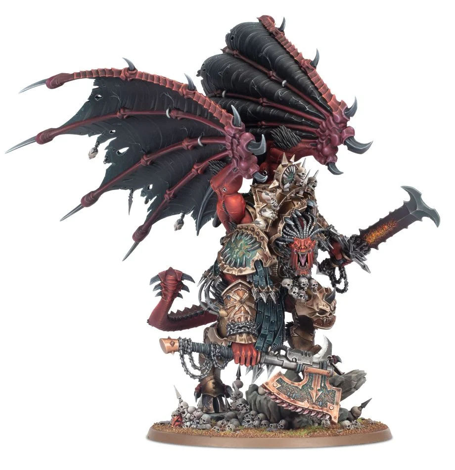 Action Figure JOYTOY Warhammer 40.000 World Eaters Angron Daemon Primarch Of Khorne - Scala 1/18, 38 Cm, Licenza Ufficiale, Collezionabile